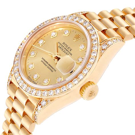 ladies Rolex diamond watch